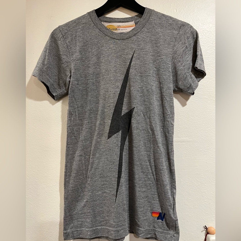 Aviator Nation XS women’s t-shirt lightning bolt